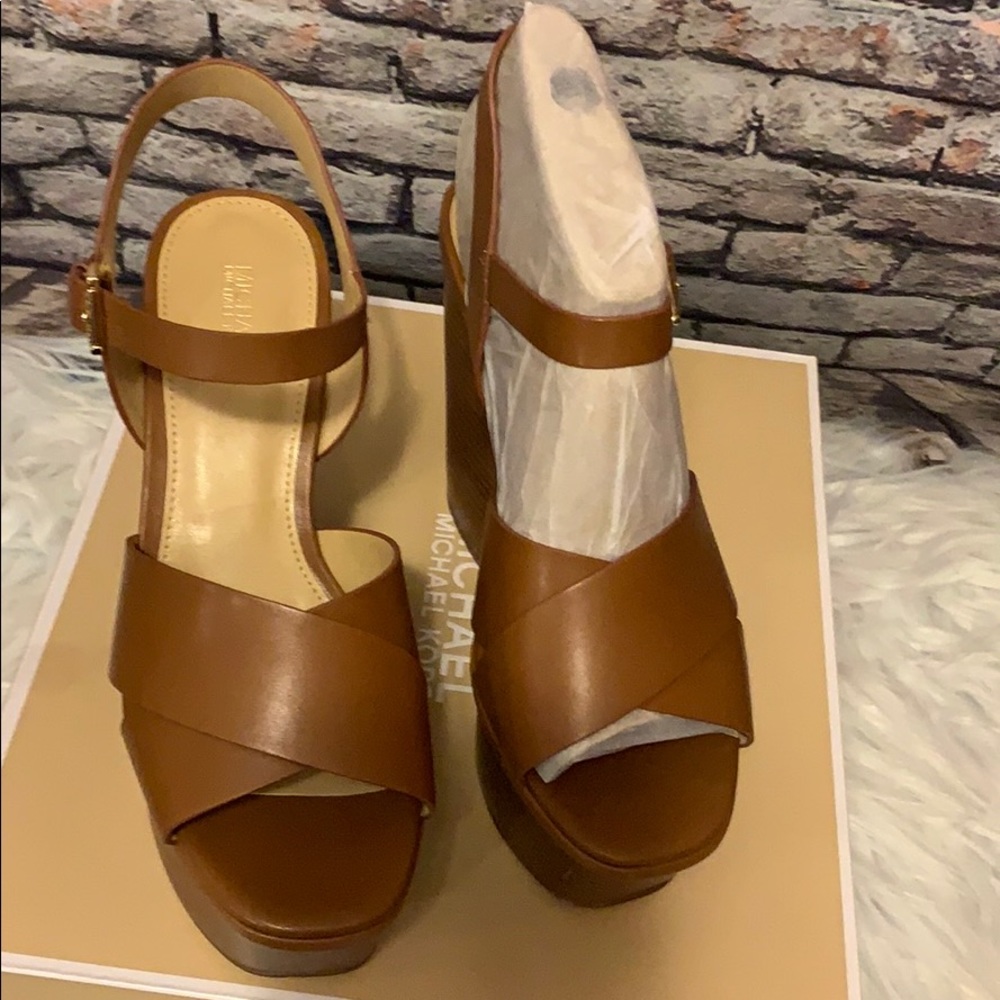 Michael Kors wedges Divia shoes platforms sandals - Picture 7 of 8